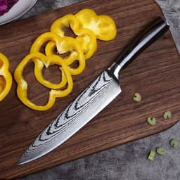 image-Damascus Knife Stainless Steel Slicing Knife
