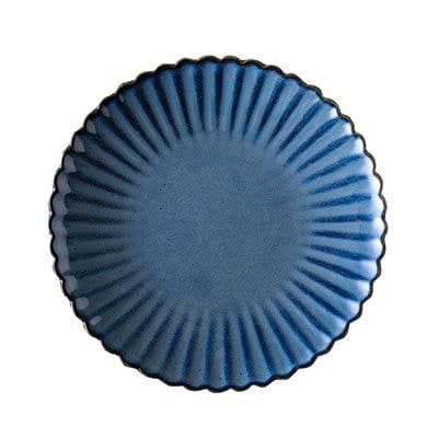 image-Creative ceramic tableware plate bowl bowl coffee cup fambe glaze tableware series of Chrysanthemum