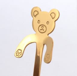 image-Coffee spoon, 304 creative stainless spoon, dessert spoon, cute cartoonhandle, hangingfeces coffee spoon