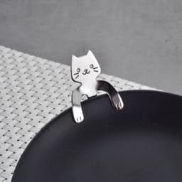 image-Coffee spoon, 304 creative stainless spoon, dessert spoon, cute cartoonhandle, hangingfeces coffee spoon