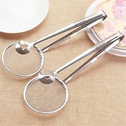 image-Multi-functional Oil Food Folder Kitchen Accessories Stainless Steel Fried Food Oil Scoop