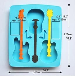 image-Guitar ice cube tray
