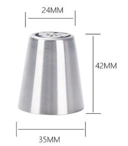 image-5Pcs Set Icing Piping Russian Style Tulip Flower Cake Cream Chocolate Nozzles Stainless Steel Decorating Tips Baking Tools