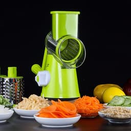 image-Vegetable Cutter Round Mandoline Slicer Potato Julienne Carrot Grater Cheese