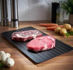 image-Fast Defrosting Tray Thaw Kitchen Quick Aluminum Thaw Plate