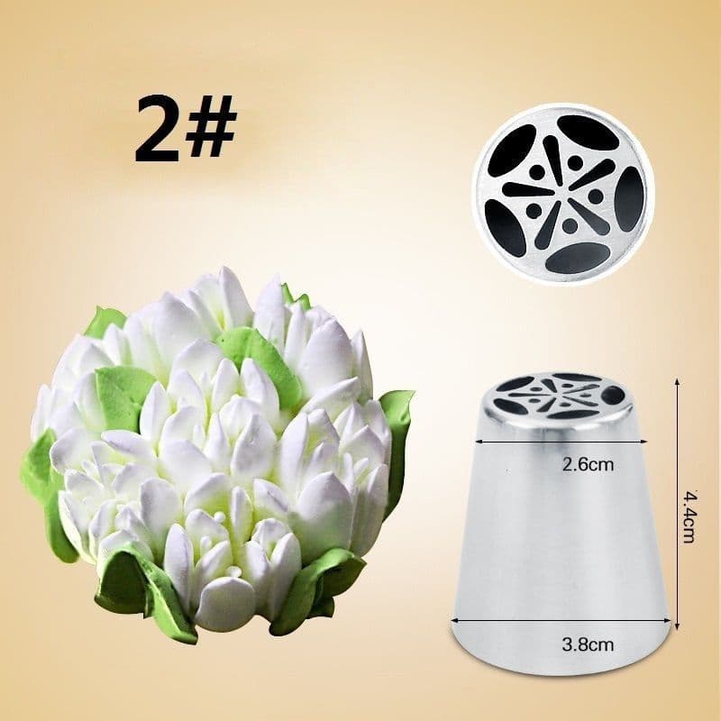 image-7 Pcs Cream Stainless Steel Russian Icing Piping Nozzle for polishing Pastry Tools Cupcake Tips Kitchen Accessories