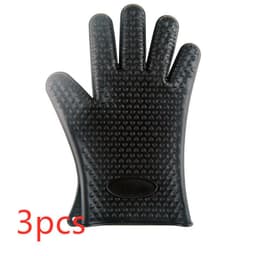image-Food Grade Silicone Heat Resistant BBQ Glove Silicone Oven Mitts