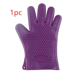 image-Food Grade Silicone Heat Resistant BBQ Glove Silicone Oven Mitts