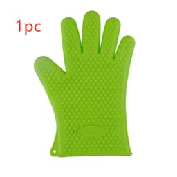 image-Food Grade Silicone Heat Resistant BBQ Glove Silicone Oven Mitts