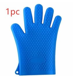image-Food Grade Silicone Heat Resistant BBQ Glove Silicone Oven Mitts