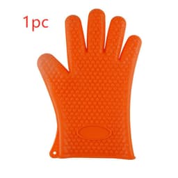 image-Food Grade Silicone Heat Resistant BBQ Glove Silicone Oven Mitts