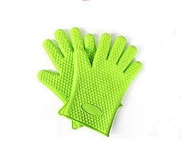 image-Food Grade Silicone Heat Resistant BBQ Glove Silicone Oven Mitts
