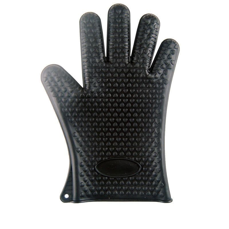 image-Food Grade Silicone Heat Resistant BBQ Glove Silicone Oven Mitts