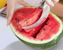 image-Stainless Steel Cutter For Watermelon Hami Melon Pitaya Pawpaw
