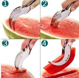 image-Stainless Steel Cutter For Watermelon Hami Melon Pitaya Pawpaw