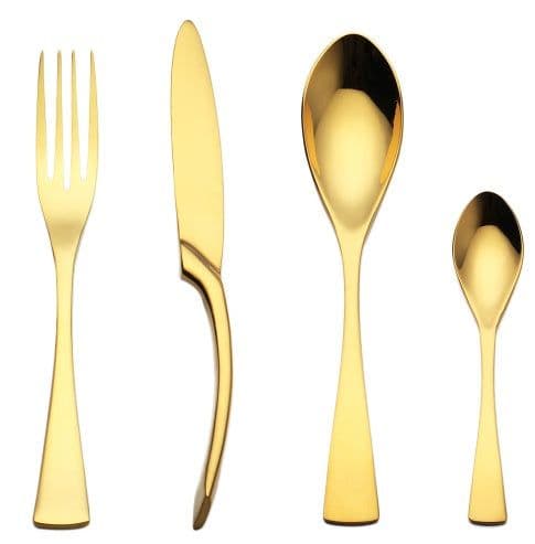 image-4PCS Set Black Stainless Steel Cutlery Korean Dinnerware Set Gifts Mirror Polishing Silverware Sets Scoop Knife and Fork Sets