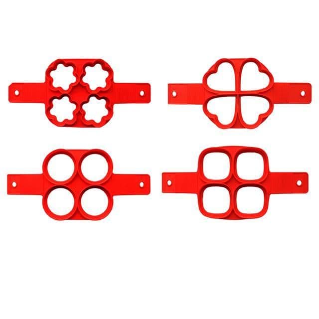 image-Silicone Non Stick Fantastic Egg Pancake Maker Ring Kitchen Baking Omelet Molds Flip Cooker Egg Ring Mold