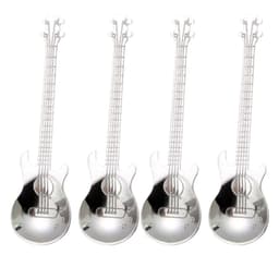 image-Guitar Coffee Spoon Set Stainless Steel Dessert Ice Cream Spoon Tea Spoon Coffee Accessories