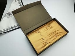 image-Stainless steel gold plated colorful knife and fork spoon set of four