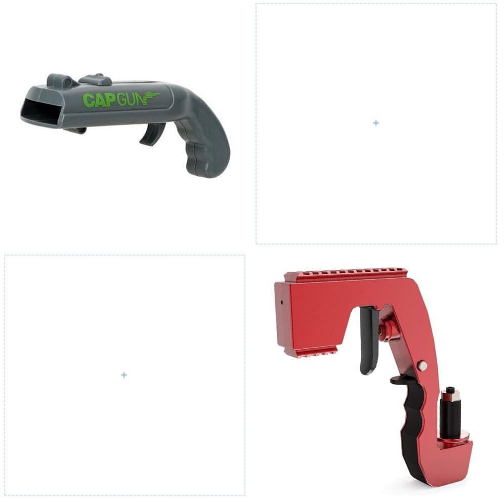 image-Can Openers Spring Catapult Launcher Gun Shape Bar Tool Drink Opening Shooter Beer Bottle Opener Creative