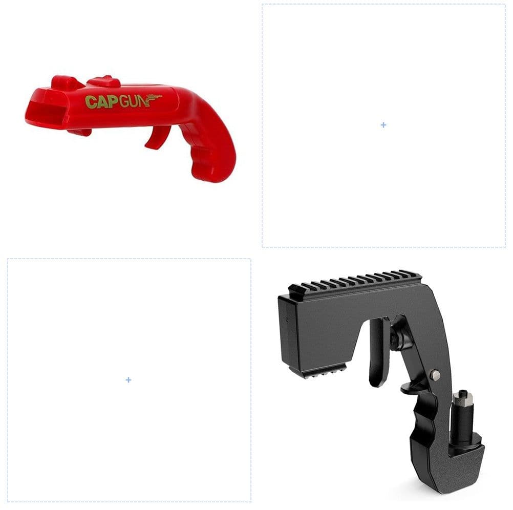 image-Can Openers Spring Catapult Launcher Gun Shape Bar Tool Drink Opening Shooter Beer Bottle Opener Creative