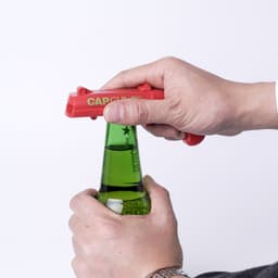 image-Can Openers Spring Catapult Launcher Gun Shape Bar Tool Drink Opening Shooter Beer Bottle Opener Creative