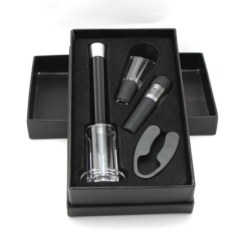 image-Red wine pressure bottle opener set