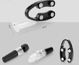 image-Red wine pressure bottle opener set