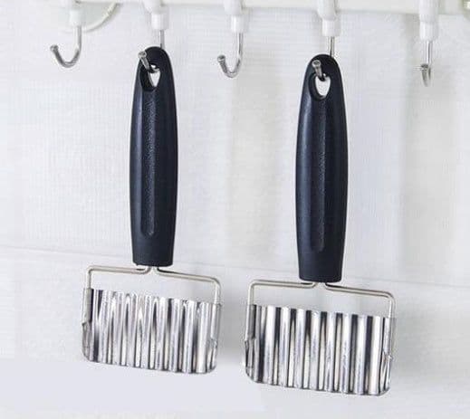 image-Wavy Edged Stainless Steel Vegetable Slicer Potato Cutter