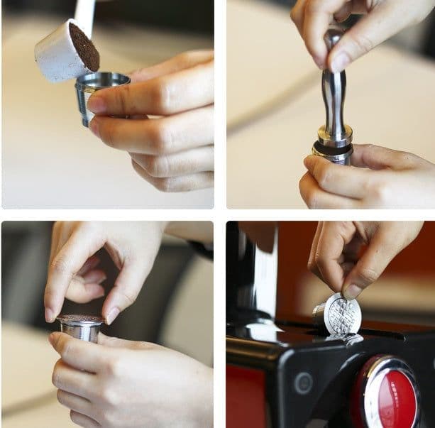 image-Coffee capsule square hole shell