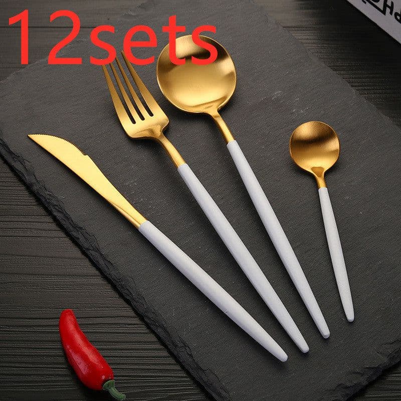 image-Stainless Steel Knife And Fork Set
