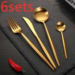 image-Stainless Steel Knife And Fork Set