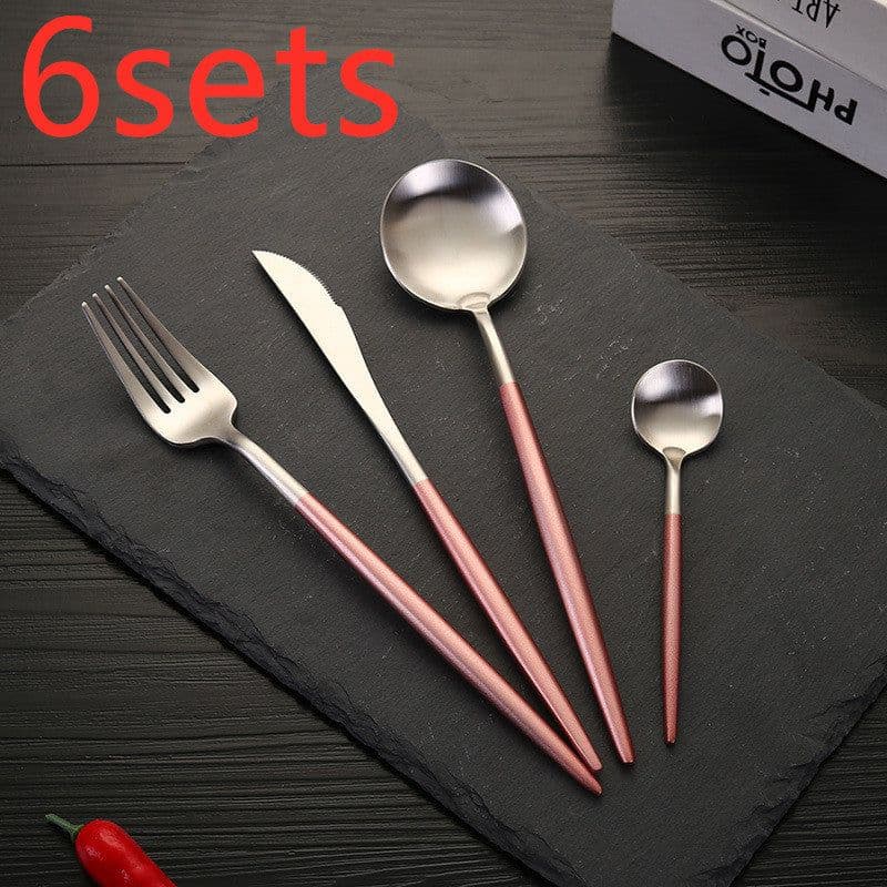 image-Stainless Steel Knife And Fork Set