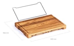 image-Vegetable Kitchen Cutting Board With Trays Storage Box Smooth Multifunction Practical Fruit Meat Bamboo Food Chopping Board