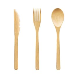 image-Portable Travel Bamboo Cutlery Cutlery Stainless Steel Straw Chopsticks Cutlery Set