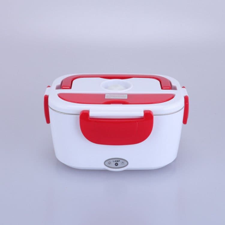 image-Electric lunch box food grade plastic 110v 220v plug in lunch box household appliances gift