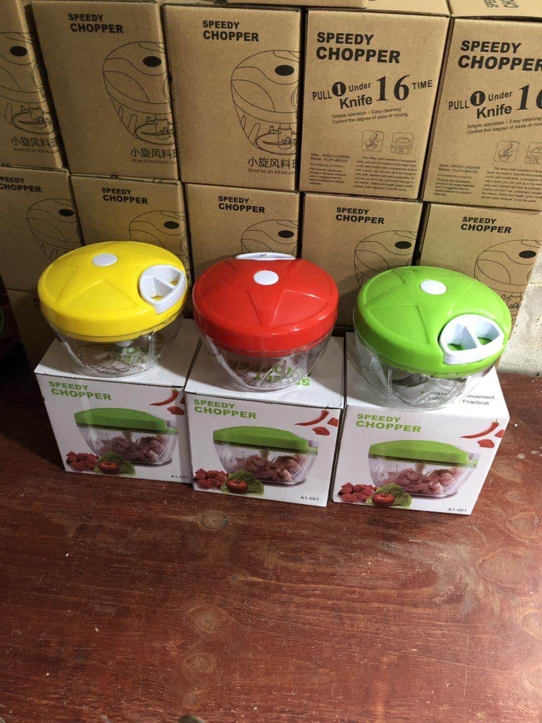 image-Multifunction Vegetable Fruit Twist Shredder Manual Meat Grinder Chopper Garlic Cutter