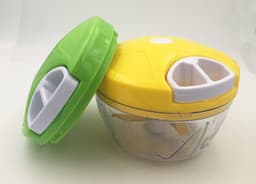 image-Multifunction Vegetable Fruit Twist Shredder Manual Meat Grinder Chopper Garlic Cutter