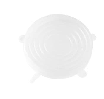 image-The 6-piece set of multi-functional silicone lid can be stretched to seal the fruit and vegetable lid
