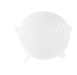 image-The 6-piece set of multi-functional silicone lid can be stretched to seal the fruit and vegetable lid