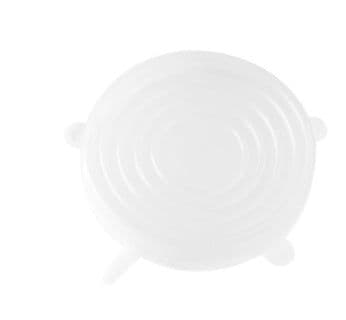 image-The 6-piece set of multi-functional silicone lid can be stretched to seal the fruit and vegetable lid