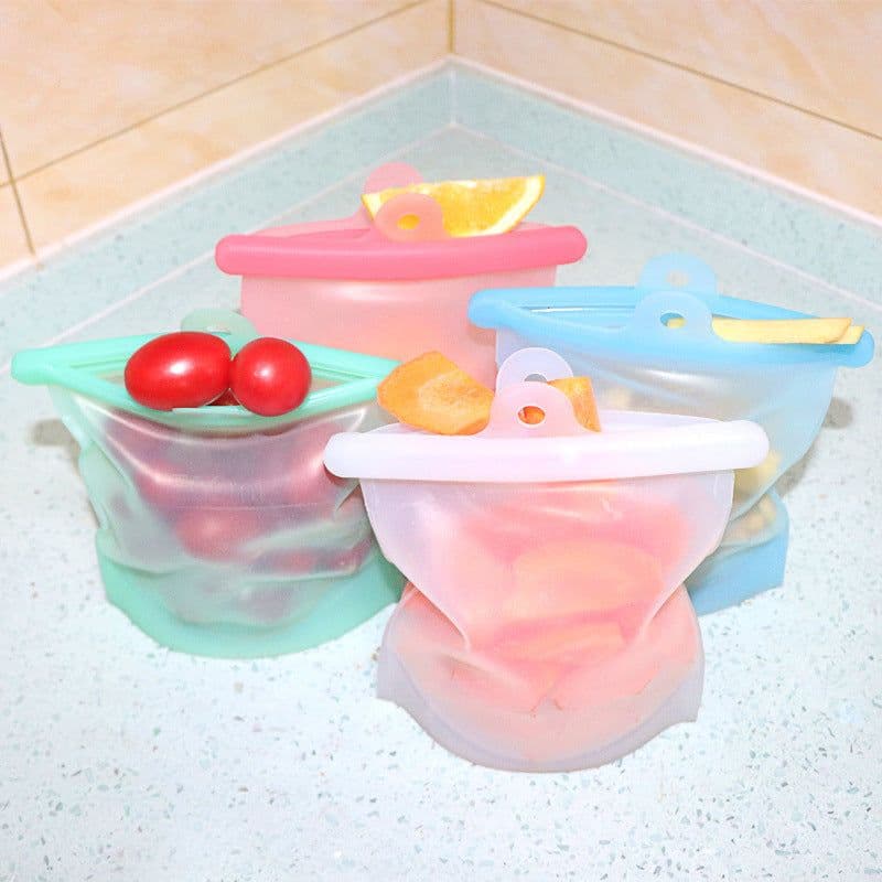 image-Silicone fresh-keeping bag