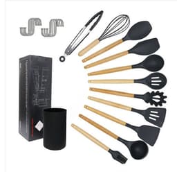 image-kitchen utensils silicone cooking spoon shovel cookware set