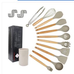 image-kitchen utensils silicone cooking spoon shovel cookware set