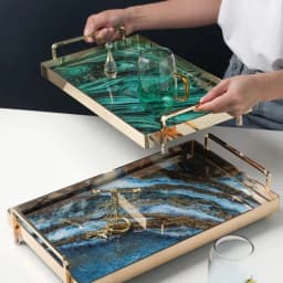 image-Rectangular bath tray