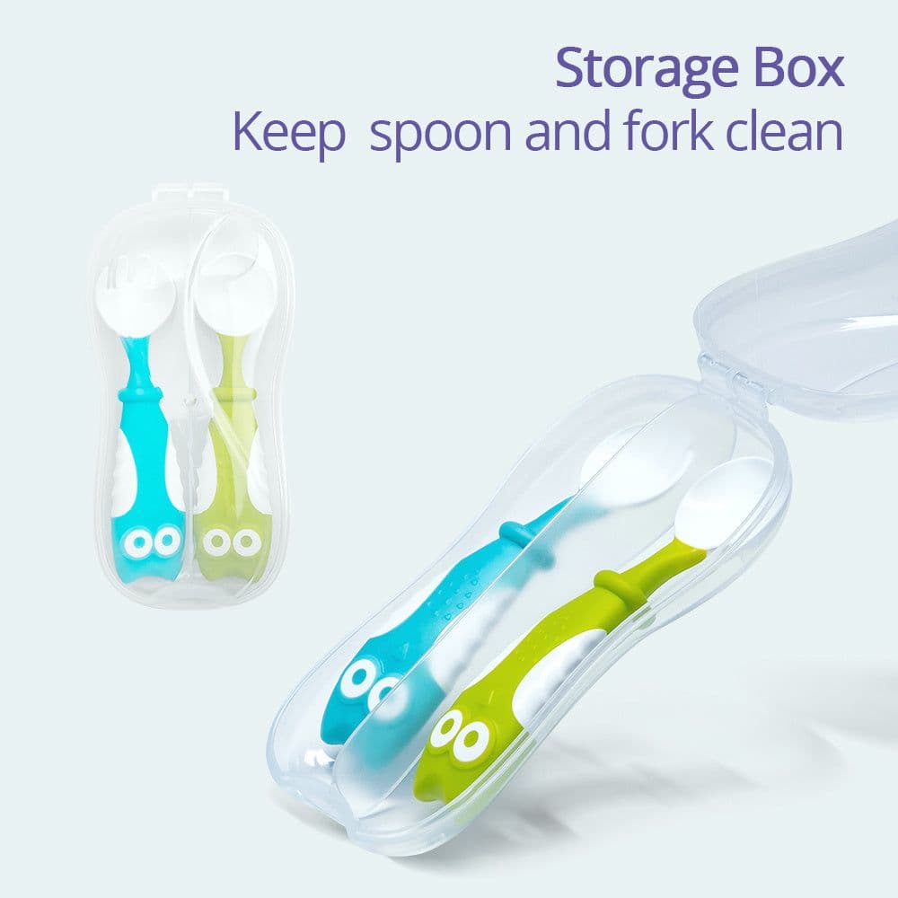 image-Baby Feeding Tableware Baby Training Spoon