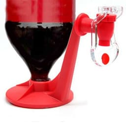 image-The Magic Tap Coke Bottle Inverted Plastic Beverage Water Dispenser Household Summer Party Kitchen