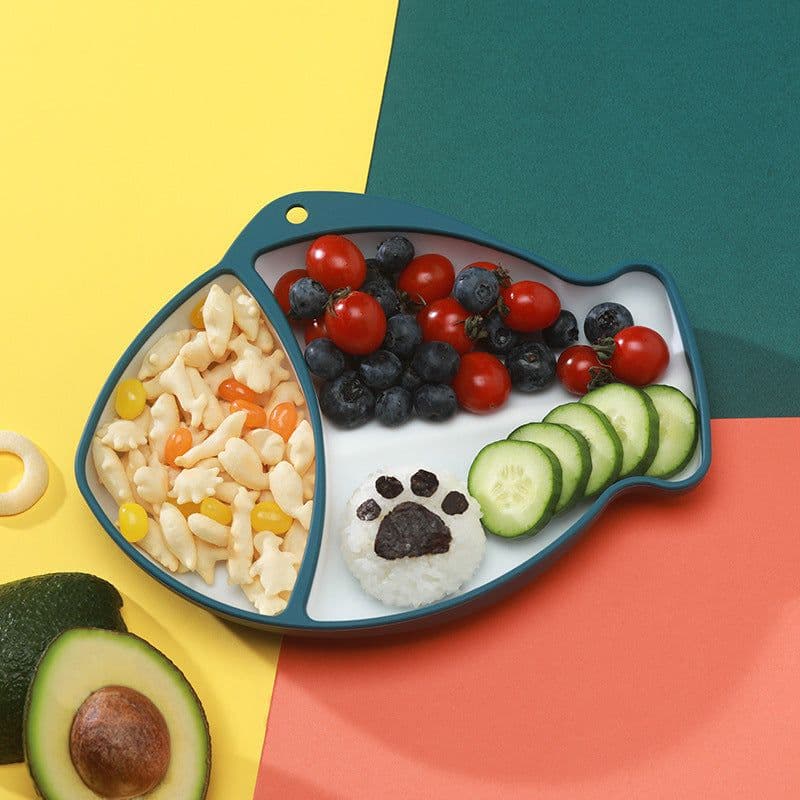 image-Silicone Baby Dishes for Children's Tableware Plate Non-slip Baby Feeding Bowl