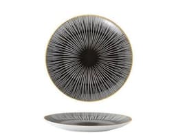 image-8-inch Nordic Style Geometric Series Ceramic Breakfast Plate Western Steak Flat Dish Plate Fruit Plate Decoration Hanging Plate