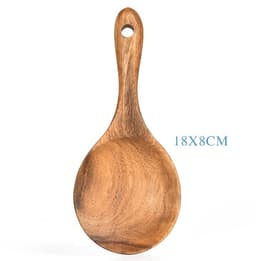 image-Teak Natural Wood Tableware Spoon Ladle Turner Rice Colander Soup Skimmer Cooking Tool Sets Spoon Scoop Kitchen Tools Gadgets